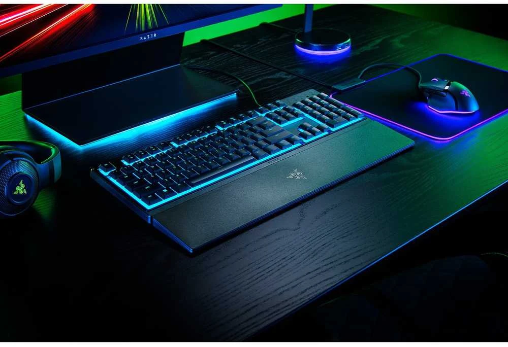 Razer | Klaviatūra žaidimams | Ornata V3 X | Klaviatūra žaidimams | su laidu | RGB LED pašvietimas | US | Silent Membrane | Juodas