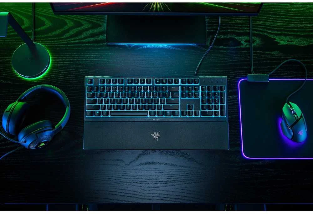 Razer | Klaviatūra žaidimams | Ornata V3 X | Klaviatūra žaidimams | su laidu | RGB LED pašvietimas | US | Silent Membrane | Juodas