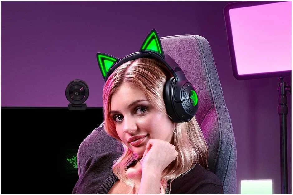 Razer | Ausinės | Kraken Kitty V2 BT | Taip | Bluetooth | Už ausų | Belaidės