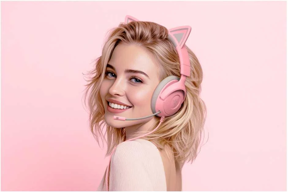 Razer Ausinės Žaidimams | Kraken Kitty V3 X | su laidu | Over-Ear | Mikrofonas | Quartz
