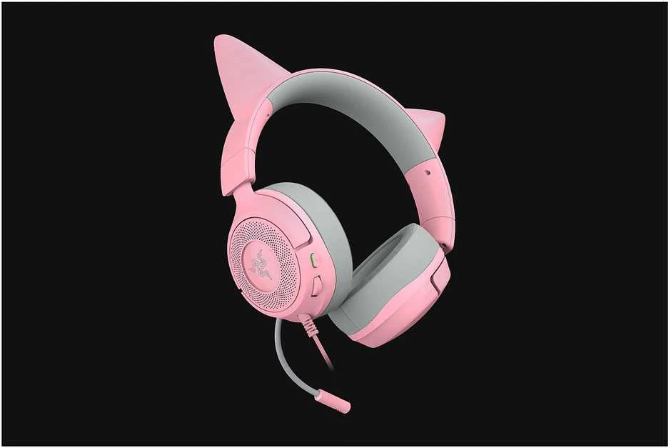 Razer Ausinės Žaidimams | Kraken Kitty V3 X | su laidu | Over-Ear | Mikrofonas | Quartz