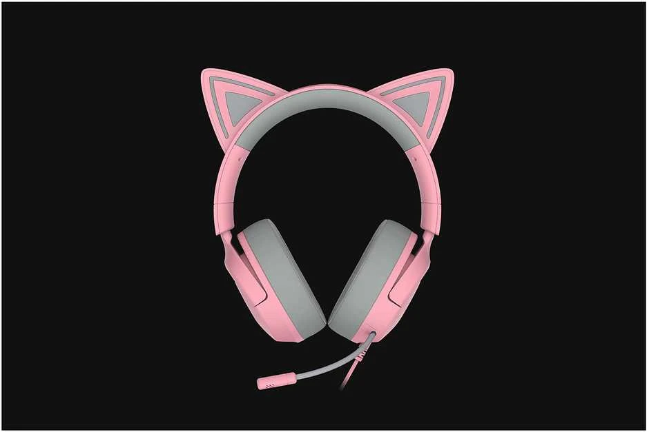 Razer Ausinės Žaidimams | Kraken Kitty V3 X | su laidu | Over-Ear | Mikrofonas | Quartz