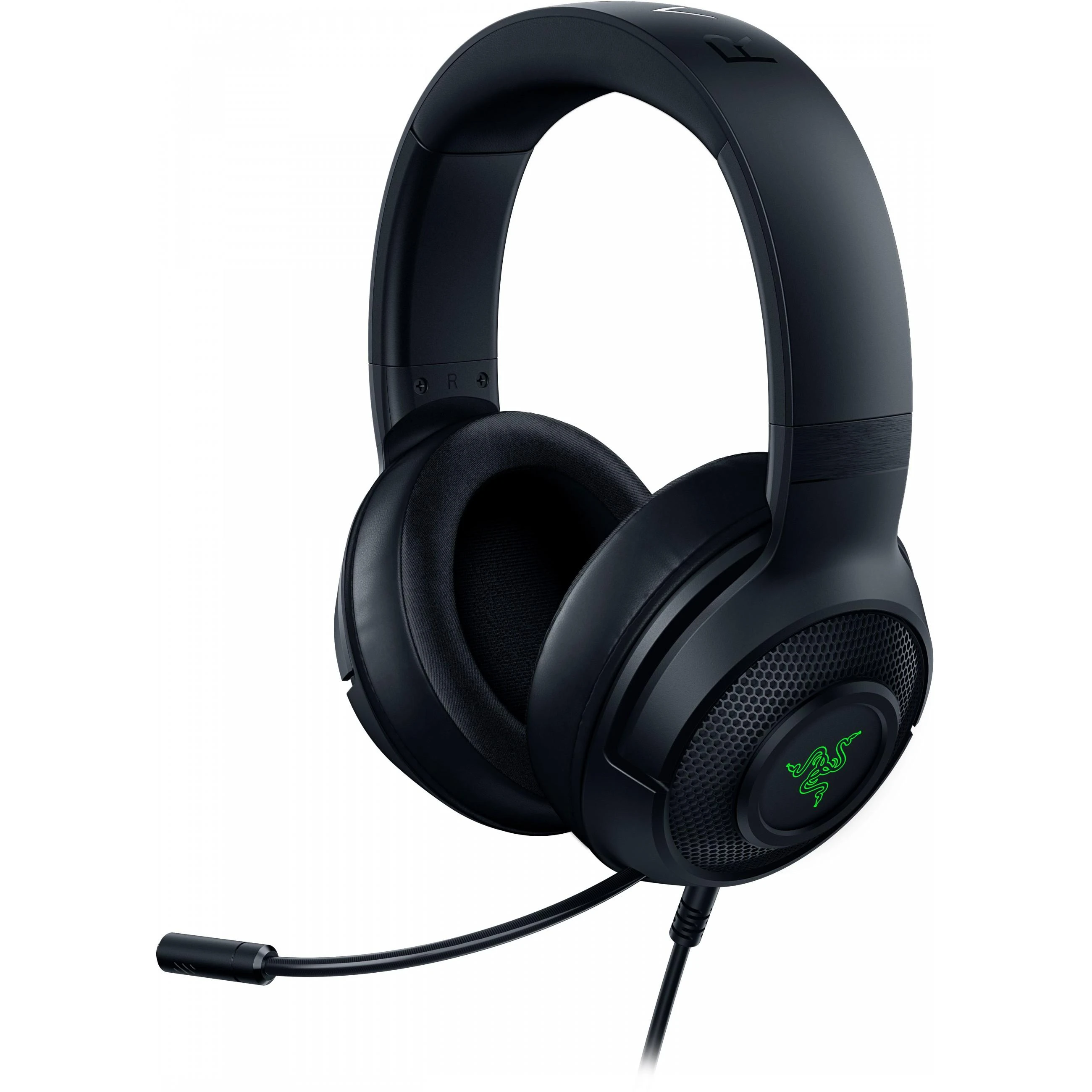 Žaidimų Ausinės Razer Kraken V3, USB jungtis, Chroma RGB, Juodos