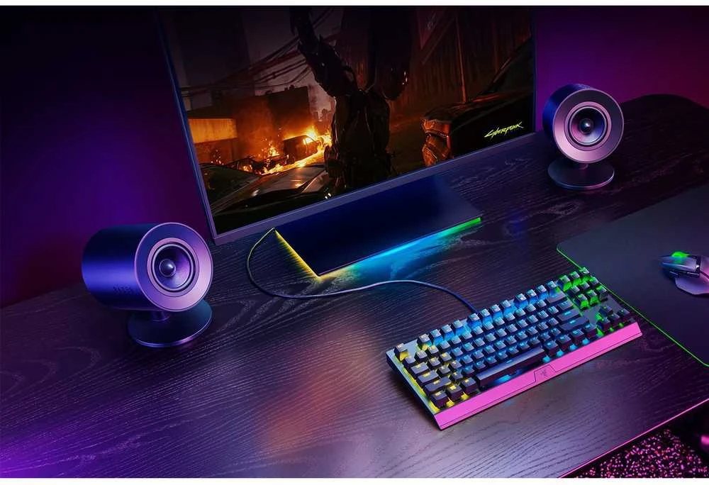 Kompiuterio kolonėlės Razer | Žaidimų garsiakalbiai | Nommo V2 X - 2.0 | Bluetooth | Juodas