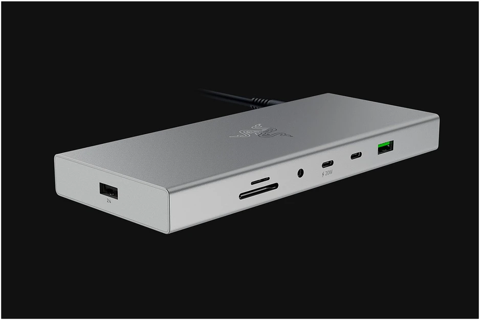 Razer USB 4 dokas - Mercury Baltas - EU