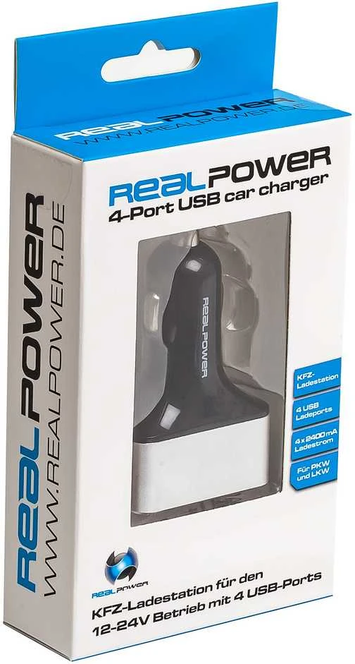 Realpower 4x USB-A 2,4 A įkroviklis (176636)