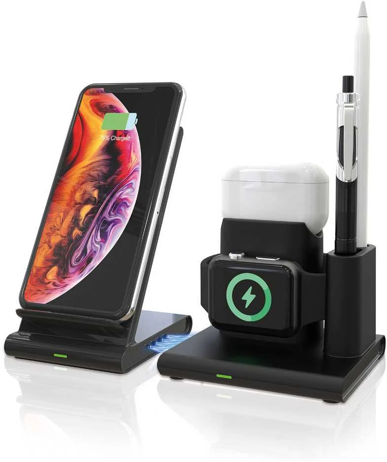Carruzzo RealPower ChargeAIR Connect Išmanusis telefonas, Išmanusis laikrodis, Planšetinis kompiuteris Juoda USB Belaidis įkrovimas Vidaus
