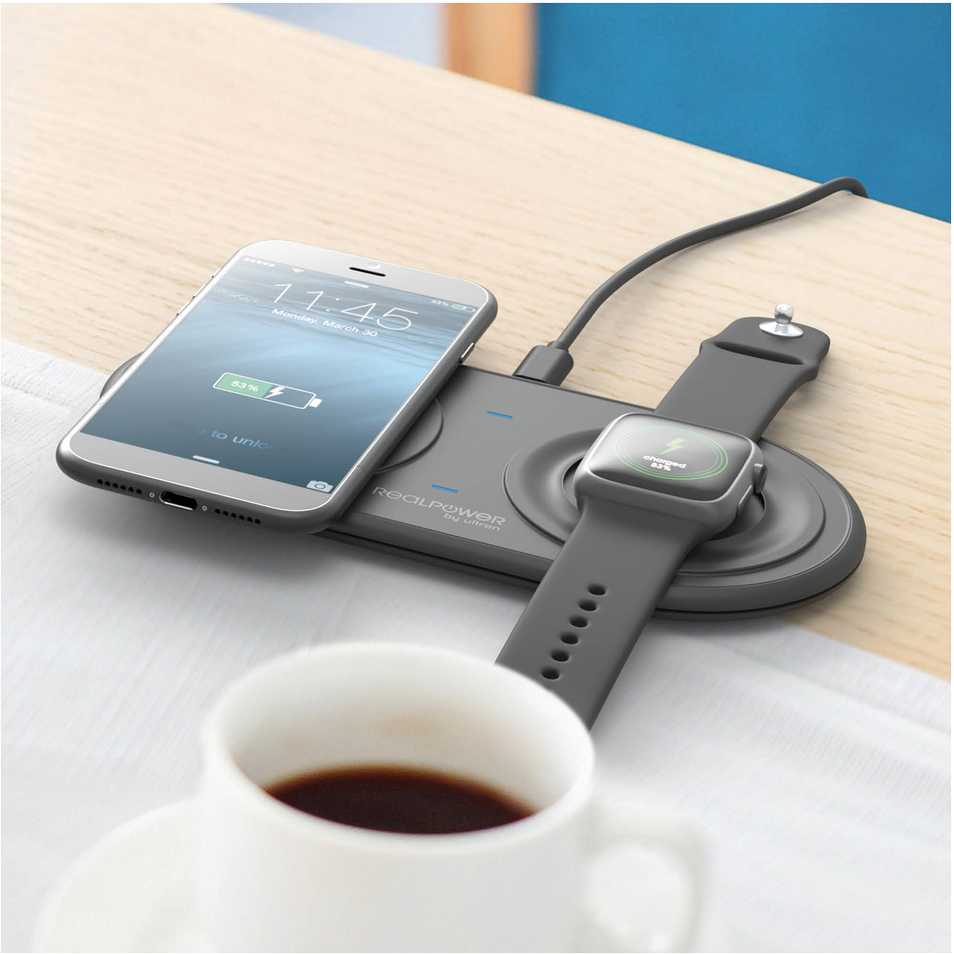 RealPower LadegerĂ¤t ChargeAir Duo kabellos