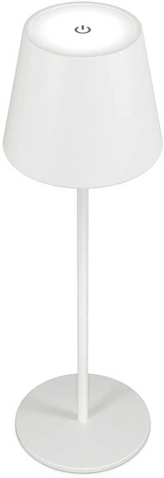 Stalinė lempa Realpower RealPower LED-Tischlampe dimmbar kalt/warm mit Akku,baltas