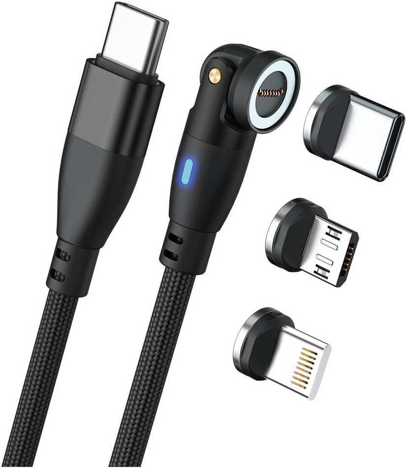 Kabelis USB Realpower USB-A - USB-C 1 m Juodas (439615)