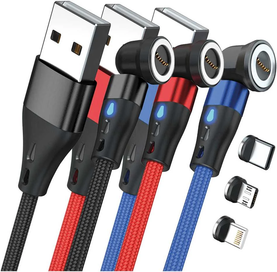 „Realpower“ USB laidas USB-A - USB-C + microUSB + „Lightning“ 1 m, daugiaspalvis (439647)