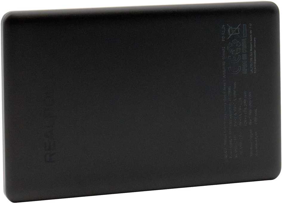 Powerbank Realpower PB-5000 MAG Ultra Slim 5000mAh Juodas