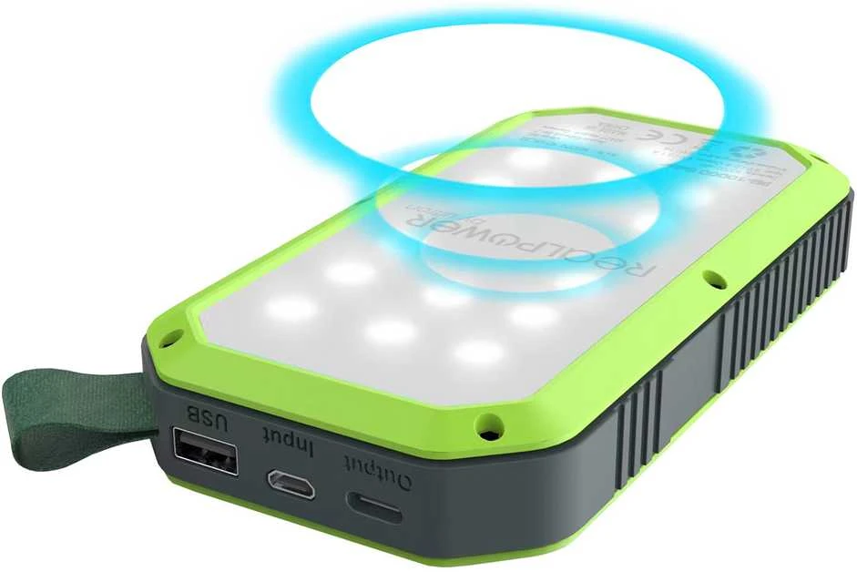 RealPower Powerbank PB-10000 Solar juodas 10.000mAh