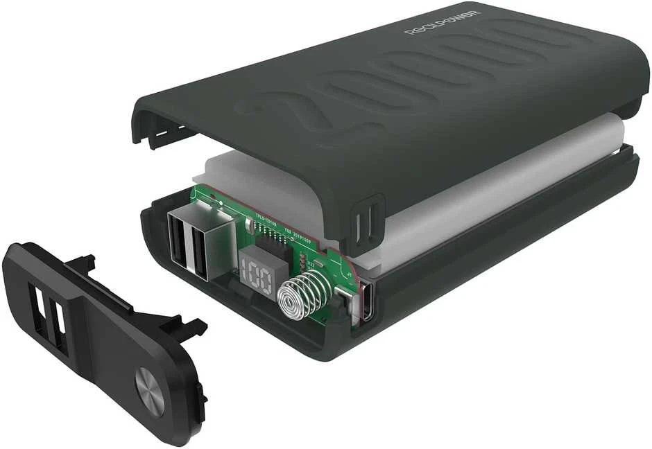 Carruzzo RealPower 333646 nešiojamasis įkroviklis 20000 mAh Žalia