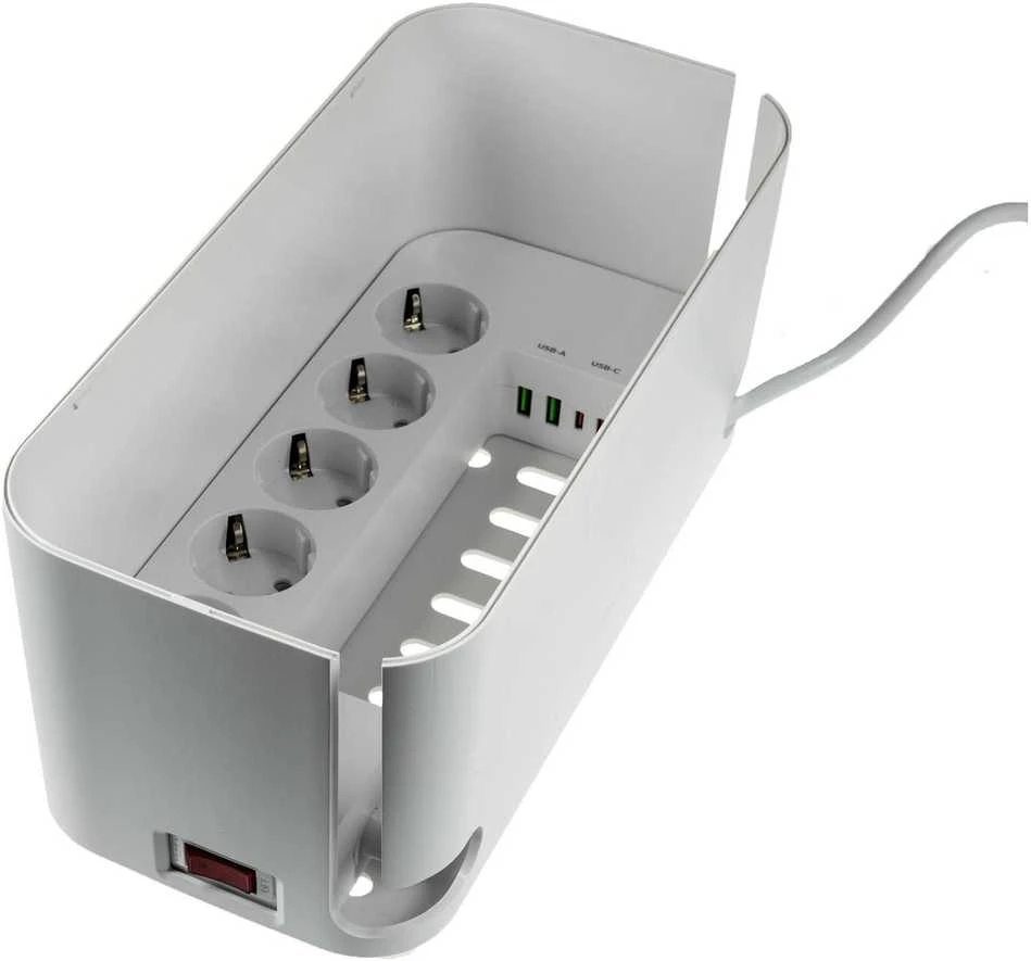 Carruzzo RealPower PowerBox 522 elektros tinklo ilgintuvas 1,5 m 5 AC išvestis(ys / čių) Vidaus Balta
