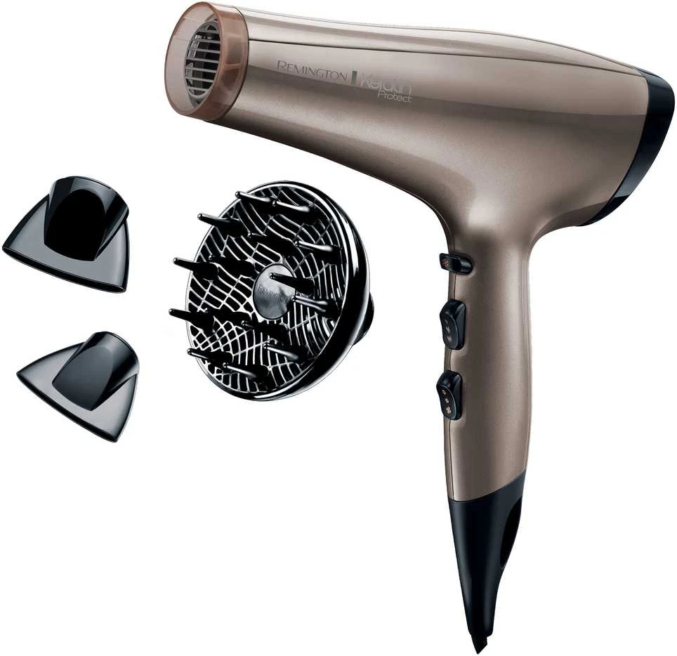 Plaukų džiovintuvas REMINGTON Keratin Protect AC 8002 (2200W, smėlio spalvos)