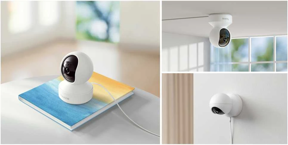 Reolink E serijos E330 išmanioji 5 MP IP vidinė pasukama stebėjimo kamera su Wi-Fi