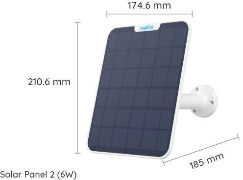 Saulės kolektorius Reolink SP2-W, IP65, Baltas