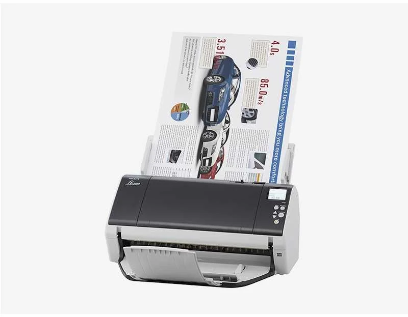 Fujitsu fi-7460 600 x 600 DPI ADF + mechaninio padavimo skeneris Pilka, Balta A3