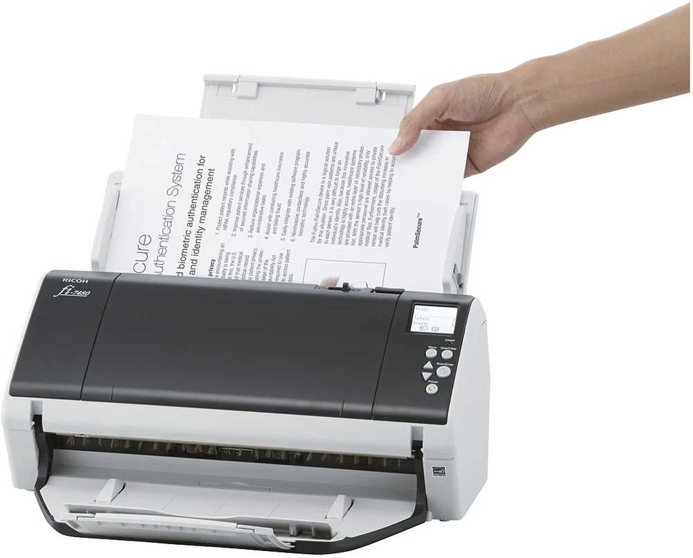 Fujitsu fi-7480 600 x 600 DPI ADF skeneris Pilka, Balta A3