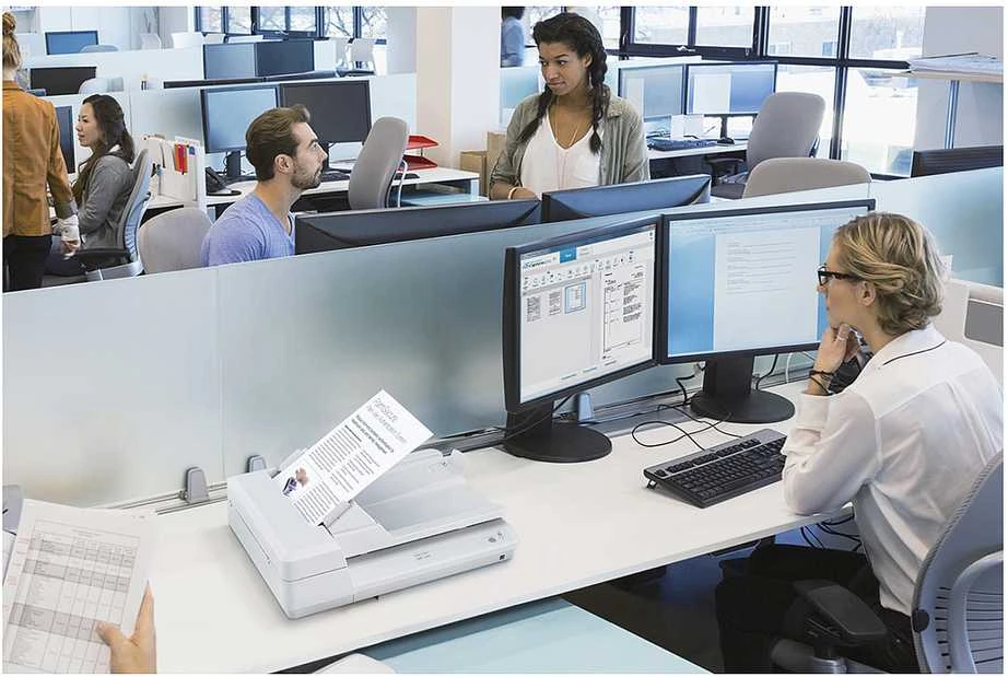 Fujitsu SP-1425 600 x 600 DPI Plokščias ir ADF skeneris Balta A4