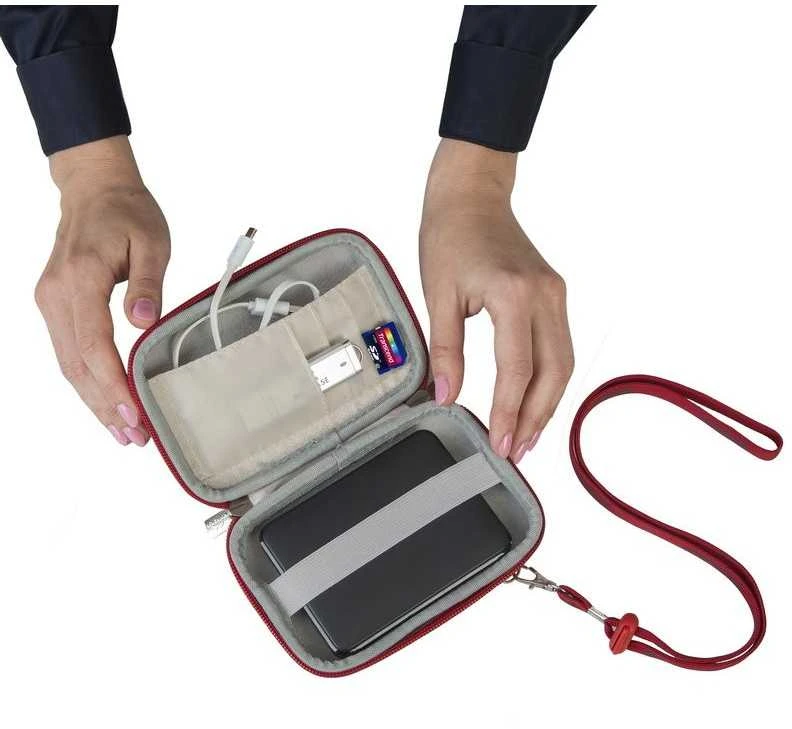 Rivacase Dėklas Riva 9101 (PU) HDD Raudona