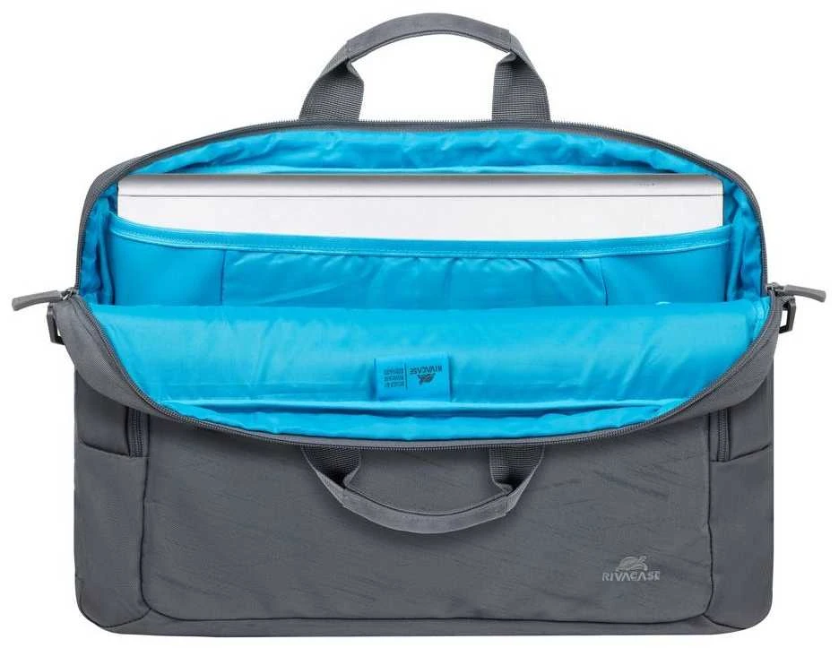 Dėklas RIVACASE 7531 pilkas Alpendorf-ECO Nešiojamas kompiuteris bag 15.6-16"