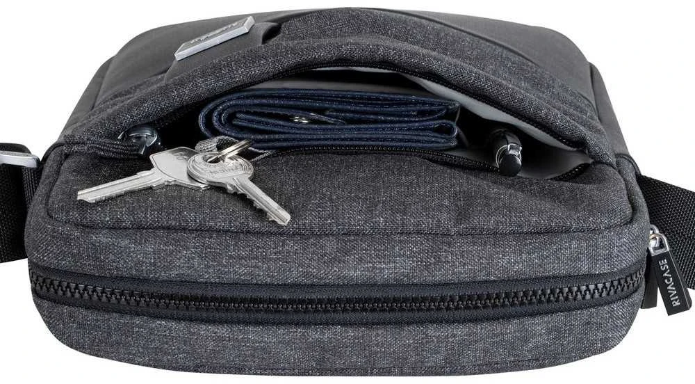 RivaCase RIVACASE 8811 juodos spalvos melange Crossbody krepšys planšetiniams kompiuteriams 11