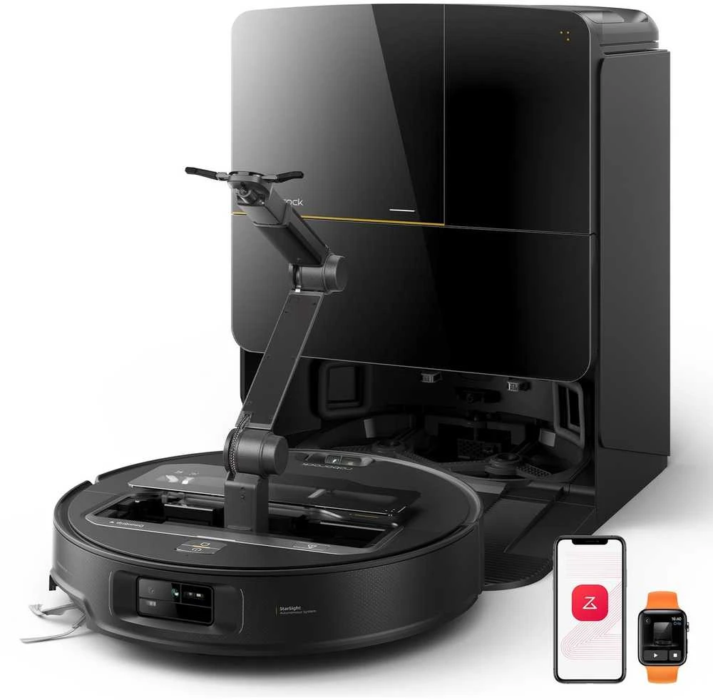 Roborock Saros Z70 robotas dulkių siurblys, juodas