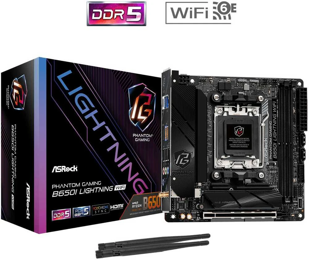 ASROCK B650I Lightning WiFi AM5 ITX
