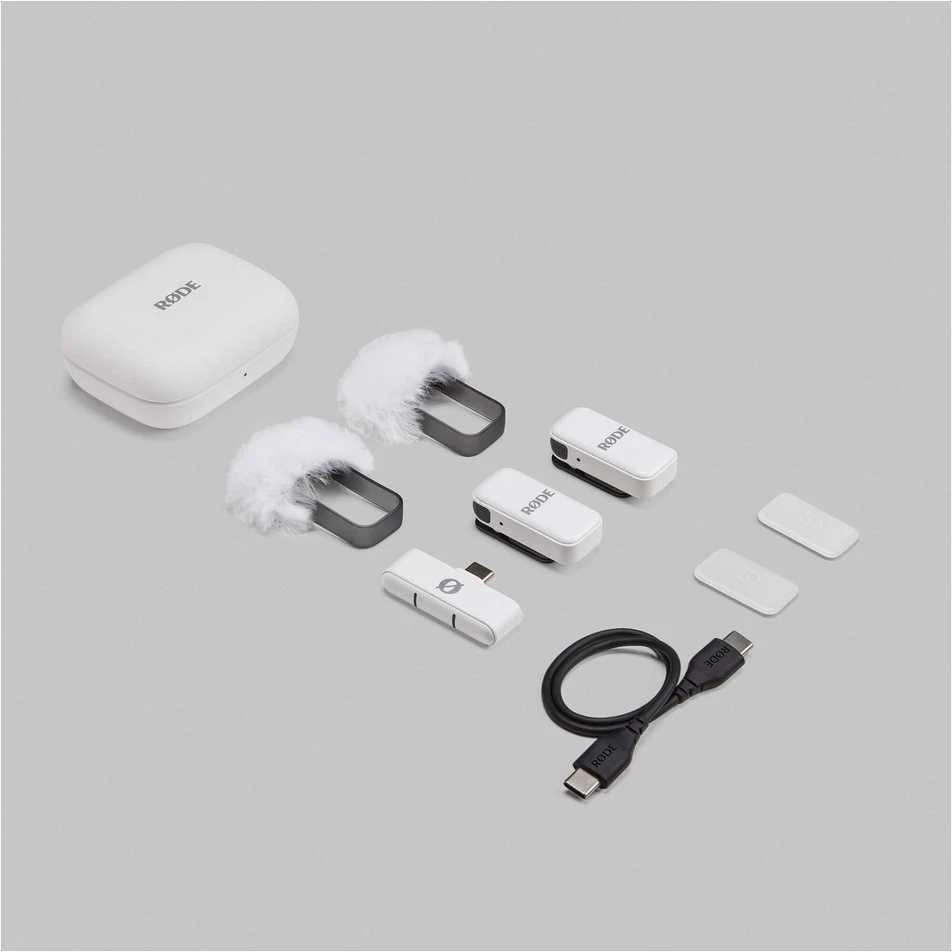 „Rode Wireless Micro“ (USB-C, „Baltas“)