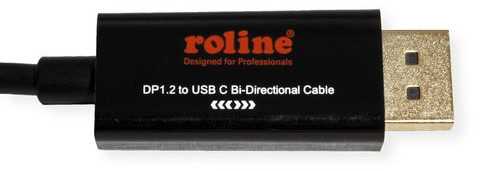 Adapteris USB Roline USB-C - DisplayPort Juodas (11.04.5958)