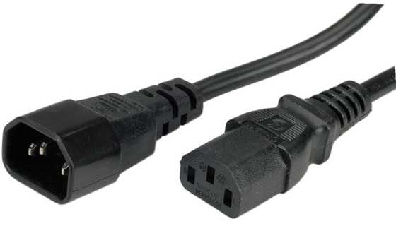 Kabelis zasilający Roline ROLINE Monitorius Power Cable juodas 0.5 m