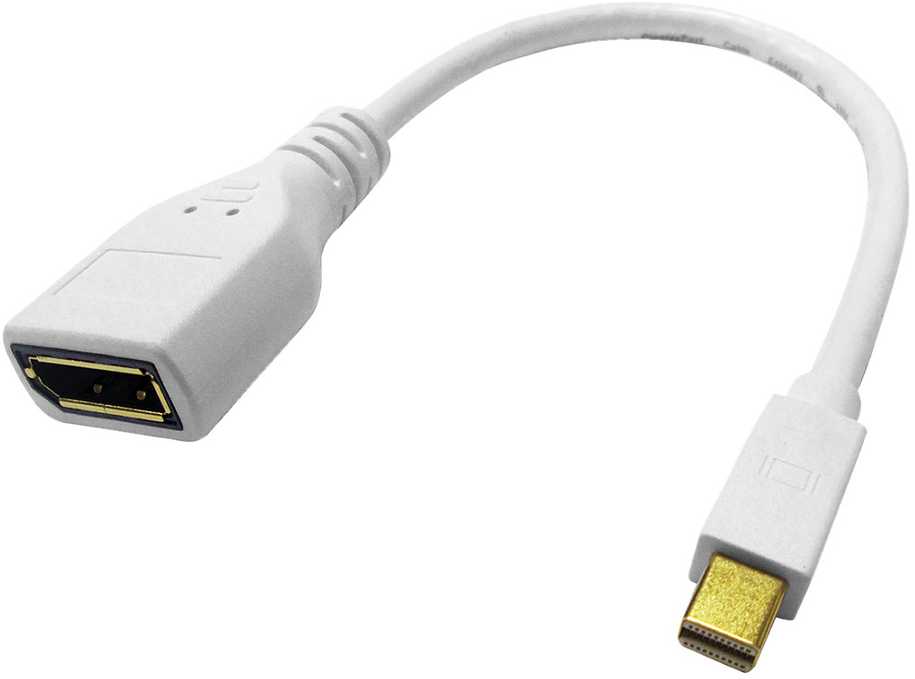 ROLINE 12.03.3163, Mini DisplayPort, DisplayPort, Kištukas, Lizdas, Balta