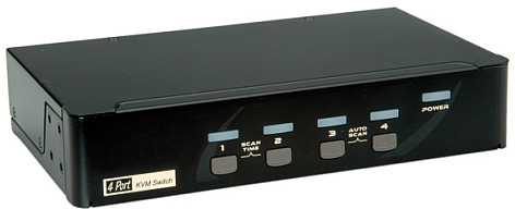 Przełącznik Roline Przełącznik KVM DisplayPort USB 2.0, 1 użytkownik - 4 PC