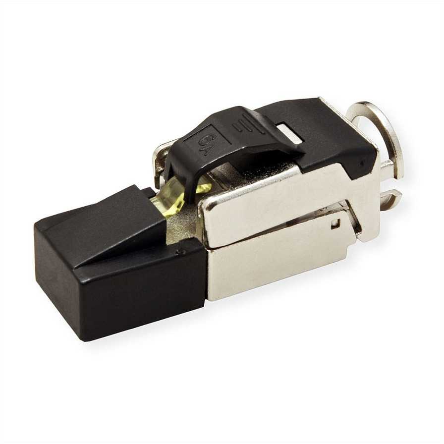 Roline ROLINE RJ45 lauko montuojama jungtis, kat. 6A (EA klasė), STP, sidabrinė