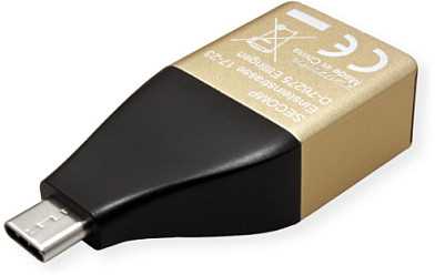 Roline ROLINE Adapteris/keitiklis USB C RJ45 F/M Gigabit Ethernet tinklo plokštė