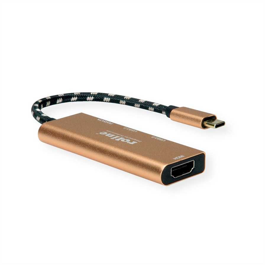 Šakotuvas „Roline Gold“ USB-C stotis / replikatorius (1119-12-02)