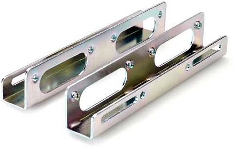 Dvi metalinės HDD montavimo sijos
