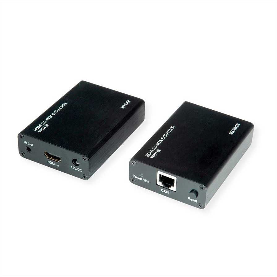 System przekazu sygnału AV Roline Przedłużacz HDMI A/V przez kabelis Cat.6A, 4K@60Hz, 30m