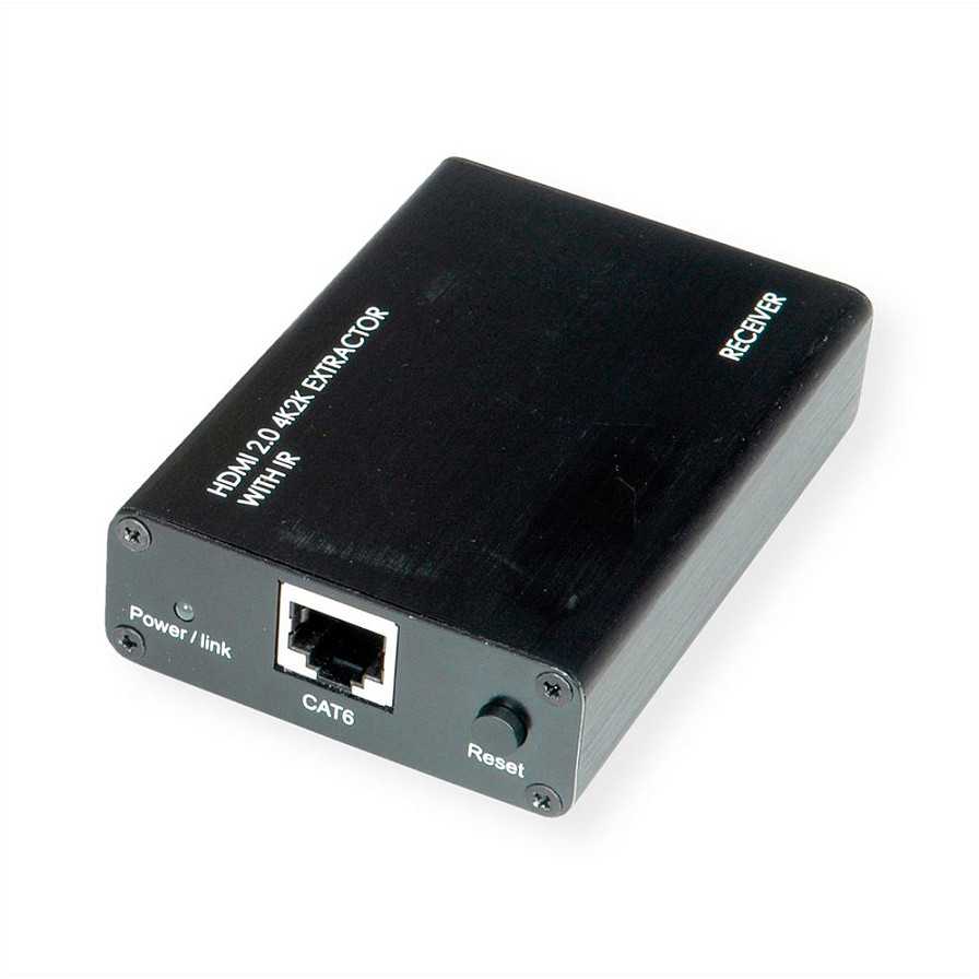 System przekazu sygnału AV Roline Przedłużacz HDMI A/V przez kabelis Cat.6A, 4K@60Hz, 30m