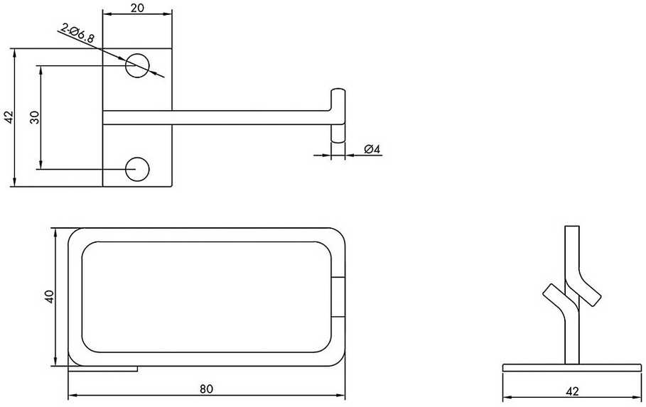 Organizatorius Roline kabelių įvadas ROLINE, 40x80 mm, metalinis, šoninis kabelių įvadas