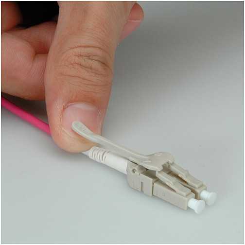 Roline LWL- Cable 50/125µm OM4 - LC/LC - Low- Loss- plug for Height density 0,5m - LC - LC - Duplex Cable - 2,8x6 mm - 0,5 mm (0.0197'') (21.15.8870) (JAB-2198218)
