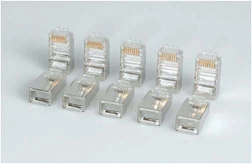 Roline užspaudžiamas kištukas RJ-45 10 vnt., STP Cat. 5e (12.01.1089)