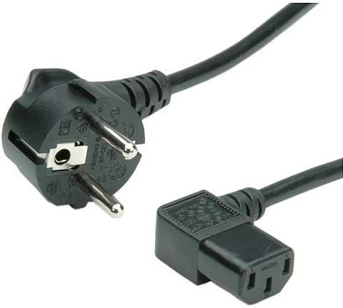 Kabelis zasilający Secomp ROLINE power cable angled IEC socket juodas 1,8 m 70,87 inches - 19.08.1118