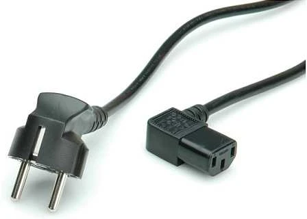 Kabelis zasilający Secomp ROLINE power cable angled IEC socket juodas 1,8 m 70,87 inches - 19.08.1118