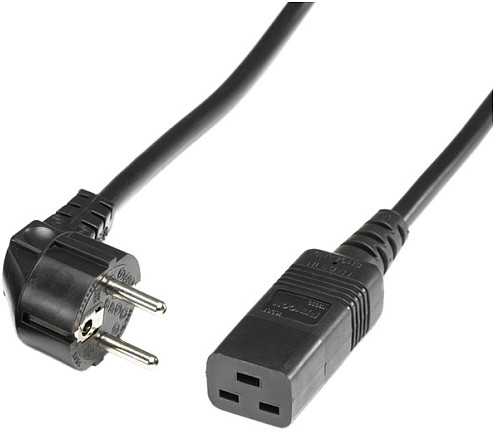 Kabelis zasilający Roline ROLINE Power Cable CEE7/7 to C19. 16A. Juodas 3.0m