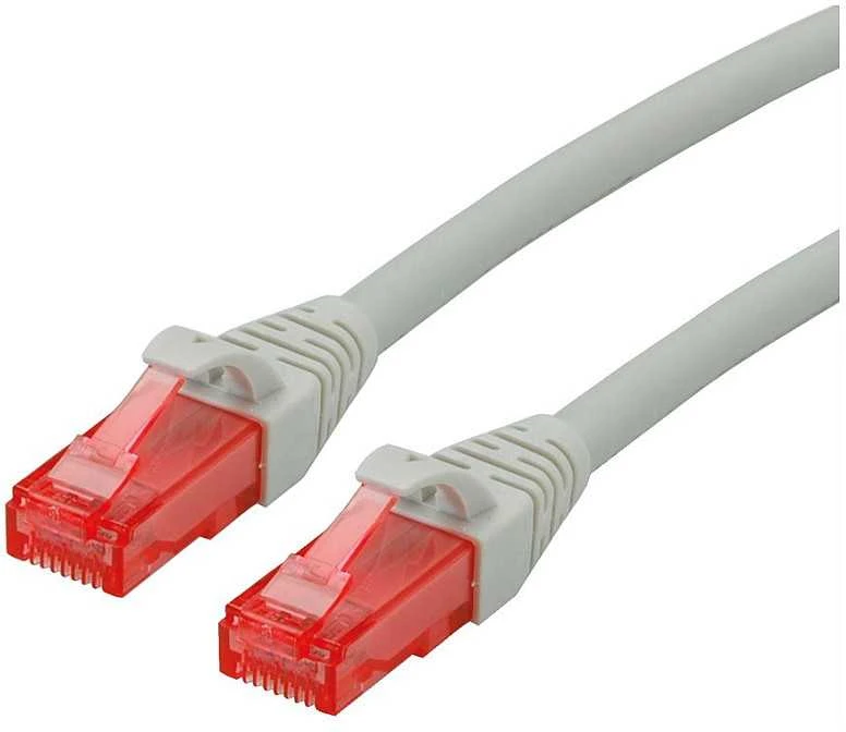 Roline ROLINE - Patch- Kabelis - RJ- 45 (M) iki RJ- 45 (M) - 20 m - UTP - CAT 6 - Be halogenų, formos, suvytas - pilka (21.15.2509)