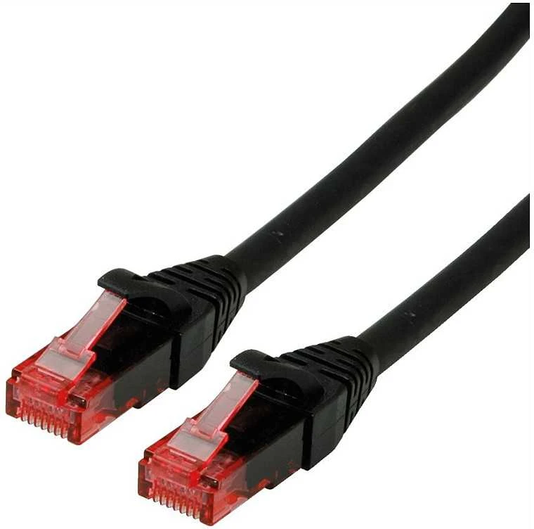 Roline Patchcable - RJ- 45-2 m - UTP - CAT 6 - LSOH-juoda (21.15.2552)