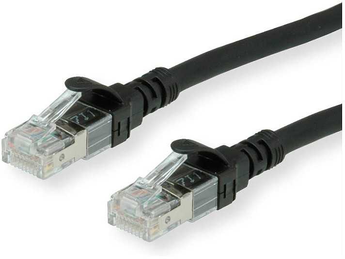 Roline Secomp PatchCable RJ-45-1.5m SFTP – CAT 6a – juoda (21.15.2854)